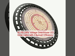 AC100-240V напряжение тепличные светодиодные лампы для выращивания растений с эффективностью 2,8μmol/J