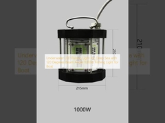 Подводный светодиодный рыболовный фонарь для глубокого моря с углом луча 120 градусов 1000 Вт Рыболовный фонарь для лодки